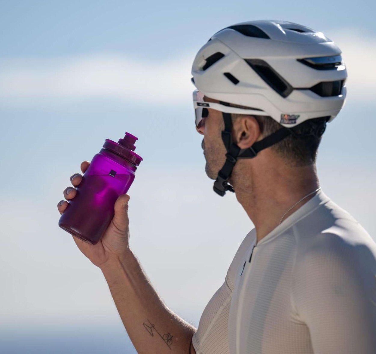 Bidon Fly Tex / clear purple / 550 ml, 51 g, Durchmesser 74 mm