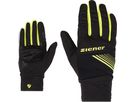DIRICH TOUCH Unisex-Softshellhandschuhe / black/poison yellow / L=9