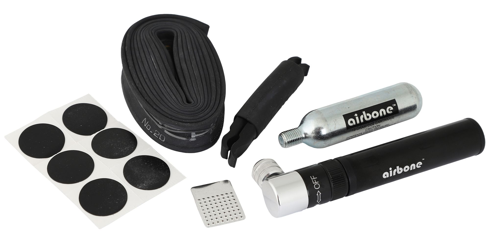 COLOMBE II SET Satteltasche inkl. Flickzeug / schwarz / 0.5 L