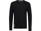 TEMPLE Herren-Merino-Langarmshirt / black / S