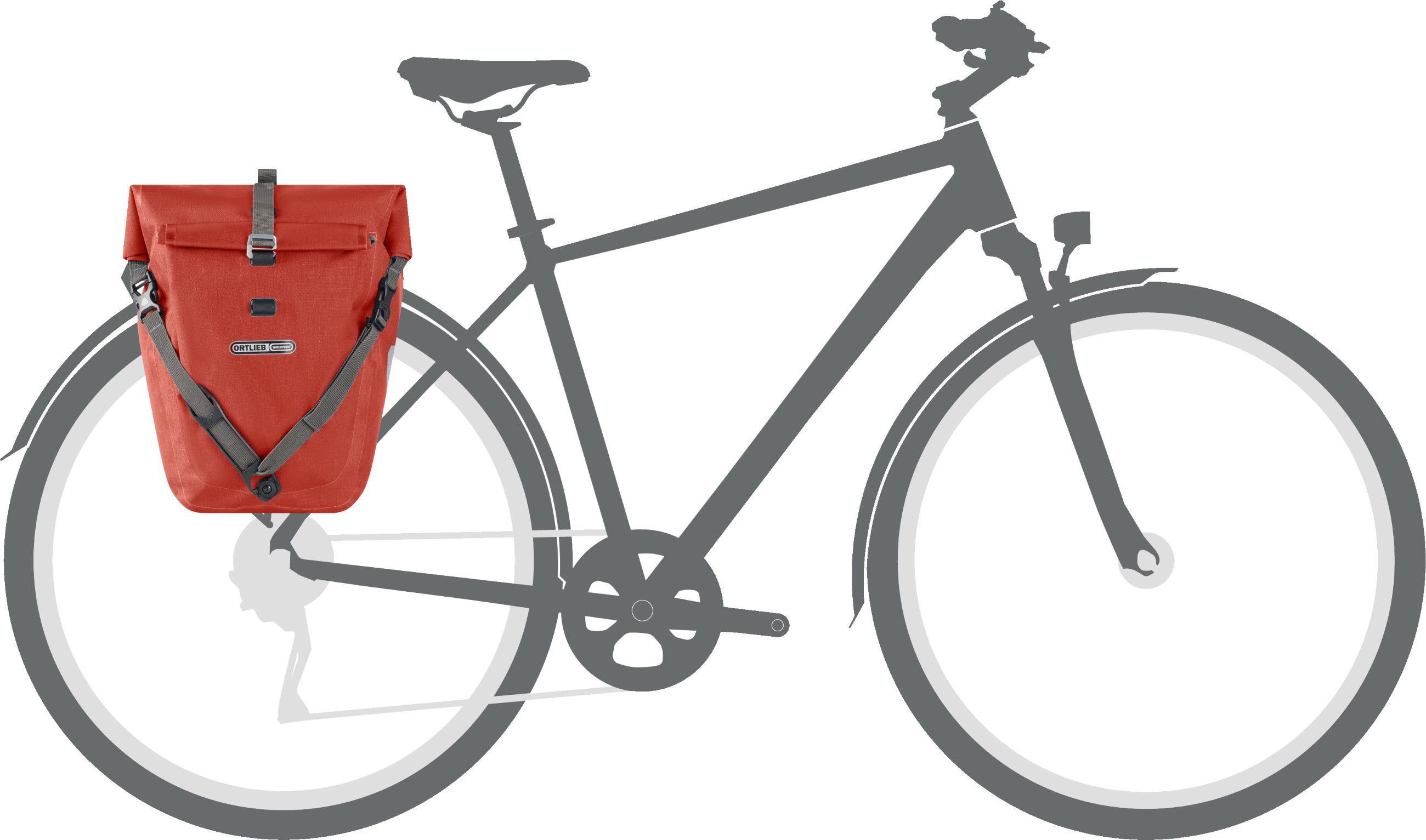 BACK-ROLLER PLUS Hinterradtasche (Single) / dark chili / 20 L