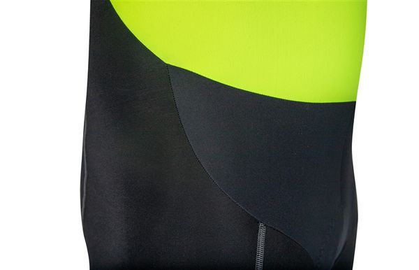 KALTFRONT PERFORMANCE Herren-Thermo-Bibhose / schwarz/neongelb / L