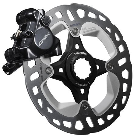 GRX RX-820 Bremssattel Flatmount / schwarz / hinten