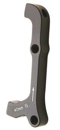 DISC-ADAPTER, +40mm, Bremse PM; Gabel/Rahmen IS / schwarz