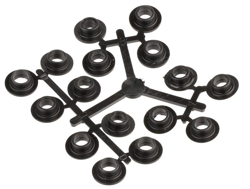 ROLLERBOYS BDP-12 Wechselrollen mit Keramiklager, 11 Zähne / schwarz / 11 Zähne