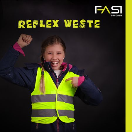 Reflexweste Kiddy / gelb / Gr. S (Kinder 5 - 7 Jahre)