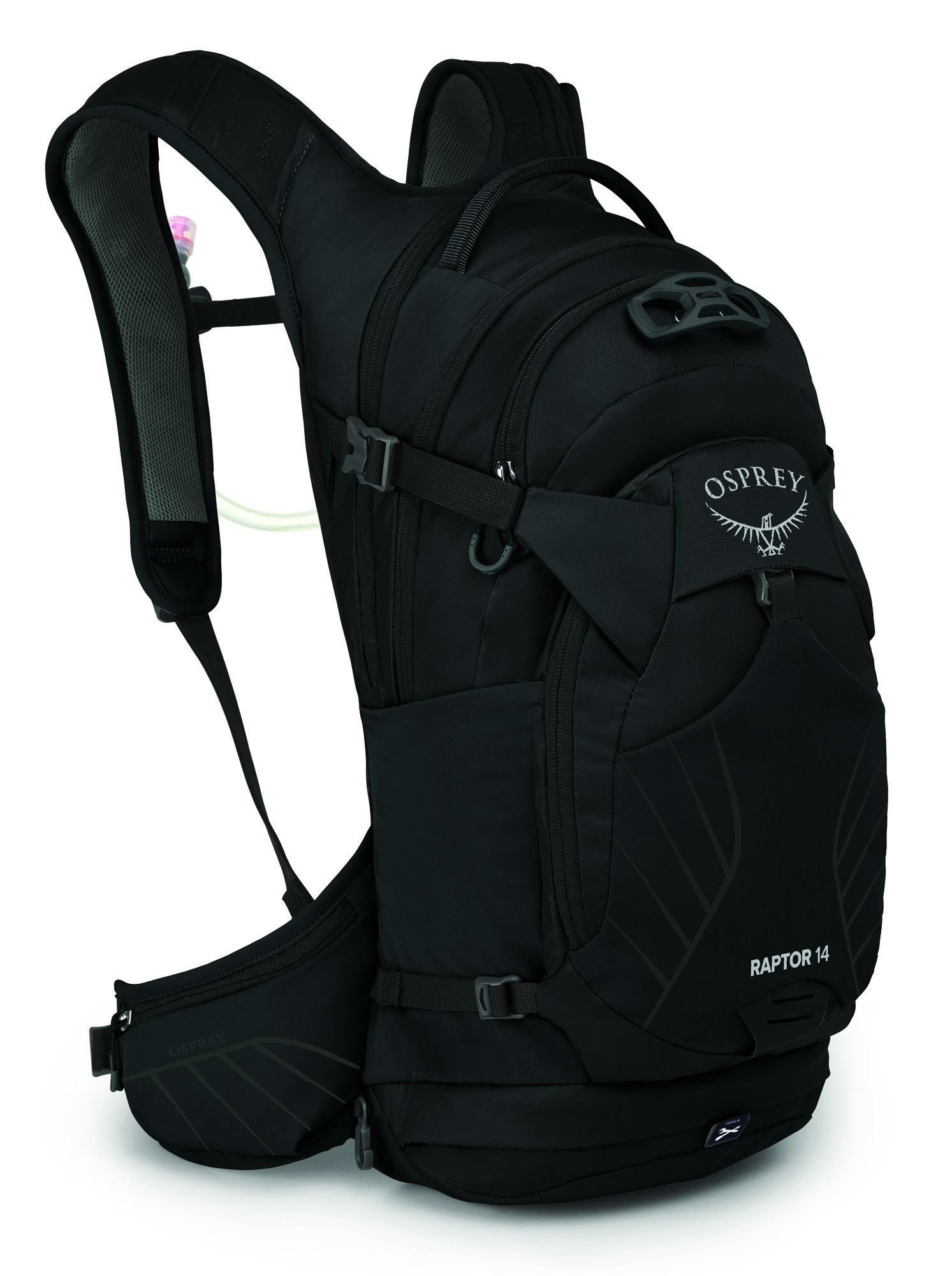 RAPTOR 14 Rucksack mit Trinkbeutel 2.5L / black / 12L