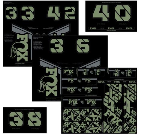 Decal 21 Custom Fork & Shock / Pistaccio