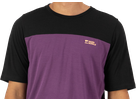 DIVERSION Herren-Merino-Kurzarmshirt / boysenberry/black / L