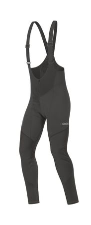 C3 GWS Herren-Softshell-Trägerhose mit Polster / black / S