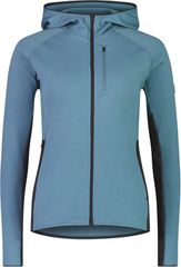 APPROACH Damen-Merino-Kapuzenjacke / ash blue/shale / XS