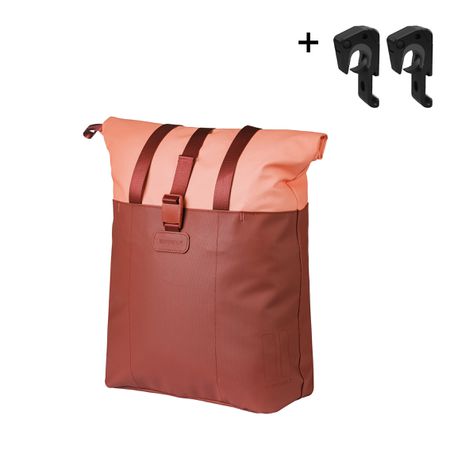 Vive Shopper Gepäckträgertasche MIK Hooks 15-20L / bordeaux/pink