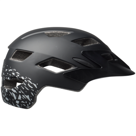 Sidetrack Child Helmet / matte black/silver fragments