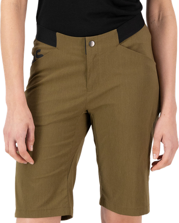 DIVERSION Damen-Bikeshorts / dark olive / S