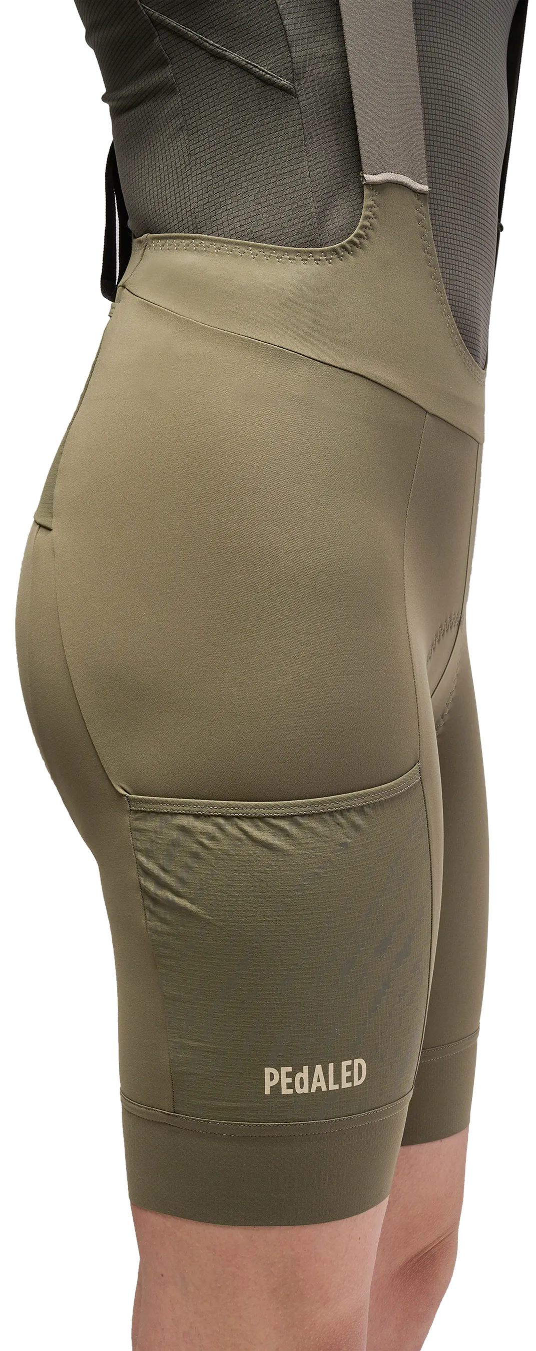 ODYSSEY Damen-Gravel-Trägerhose / military green / M