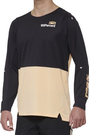 R-CORE-X Long Sleeve Jersey / black-peach / L
