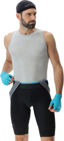 CYCLIST Herren-Singlet / nautical grey / white / L/XL