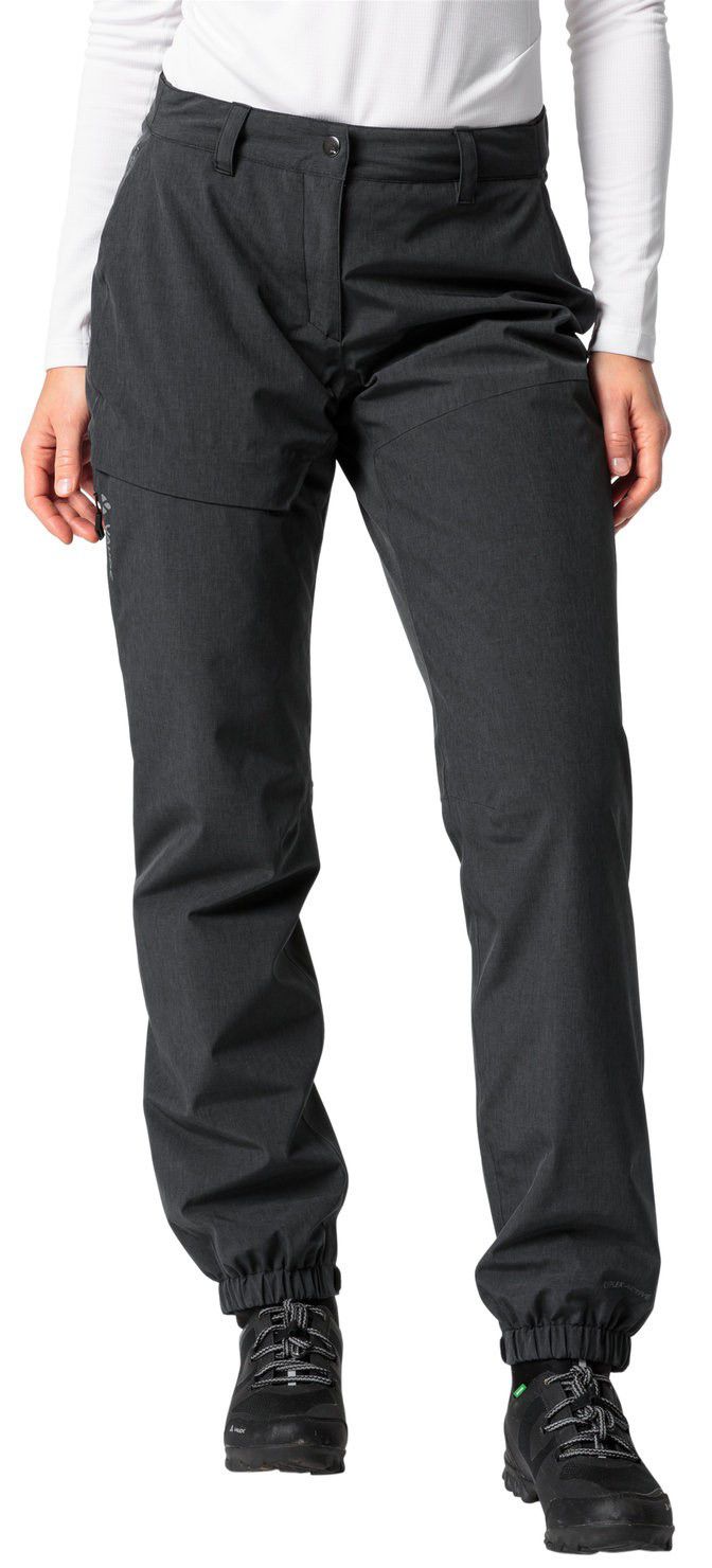 YARAS WARM Damen-Regenhose wattiert / black uni / 44