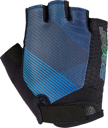 CHADI Kinder-Kurzfingerhandschuhe / black/cobalt blue / M=5