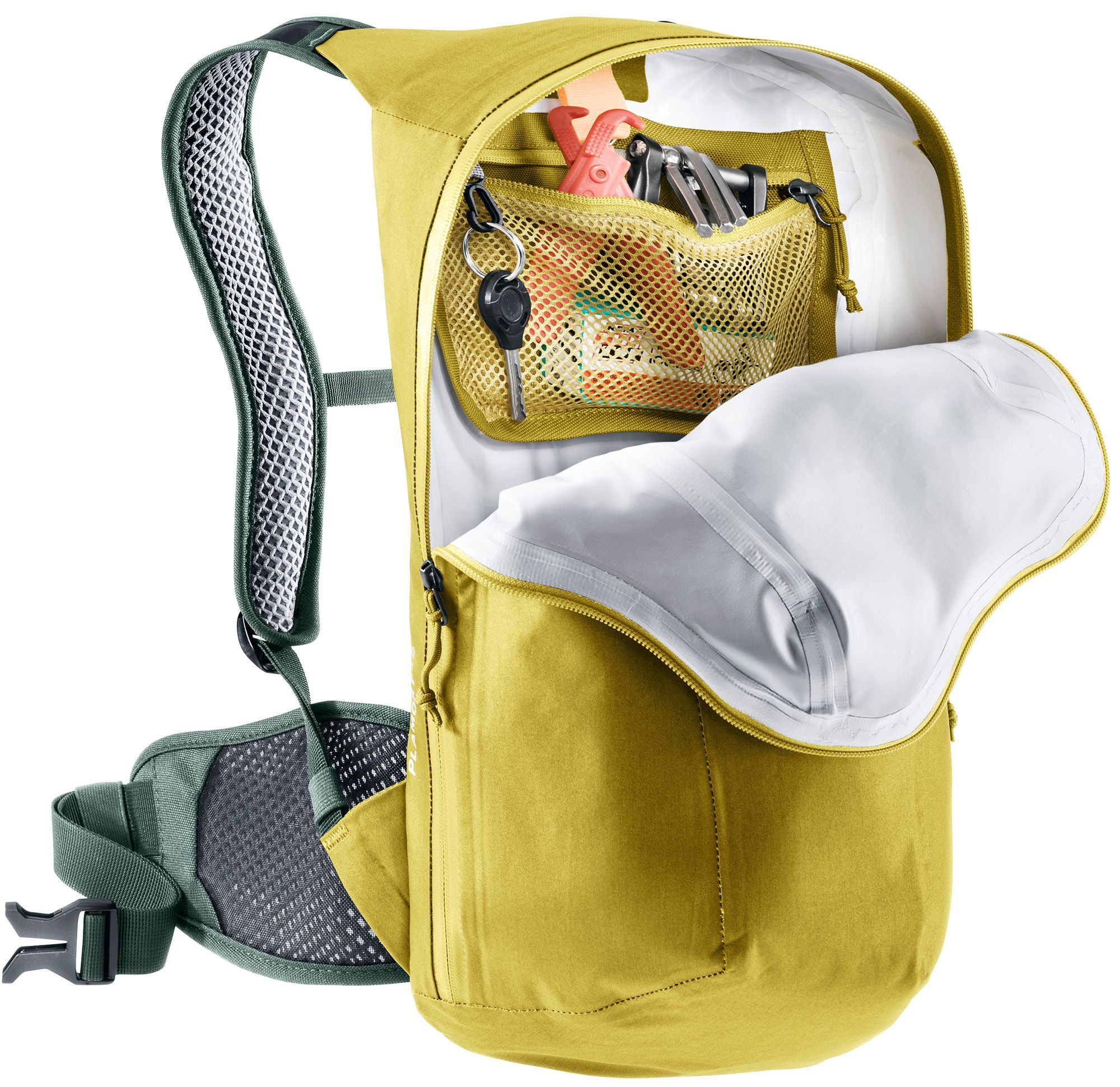 PLAMORT 12l, Rucksack wasserdicht / turmeric-ivy / 12L