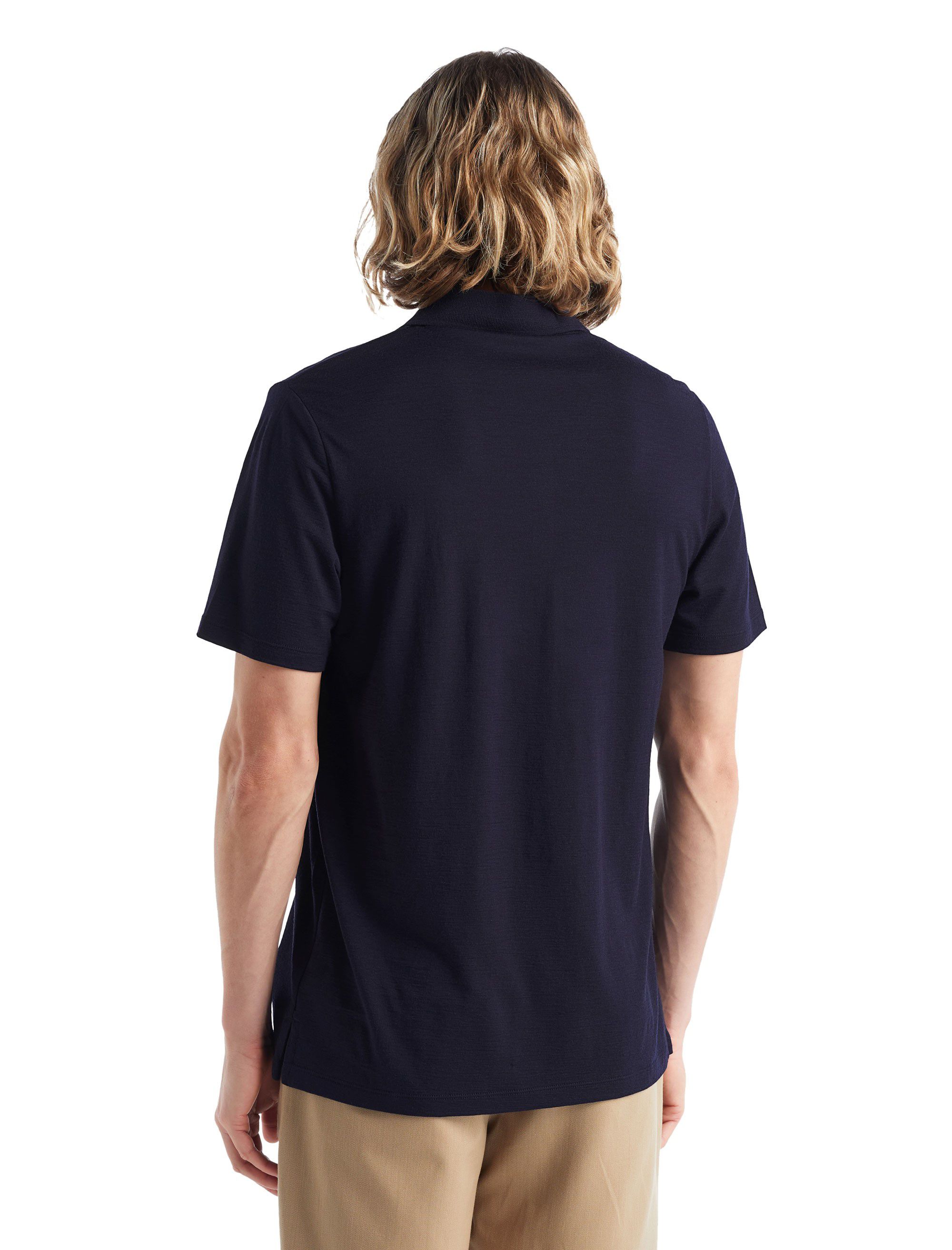TECH LITE II Herren-Merino-Kurzarm-Poloshirt / midnight navy / XL