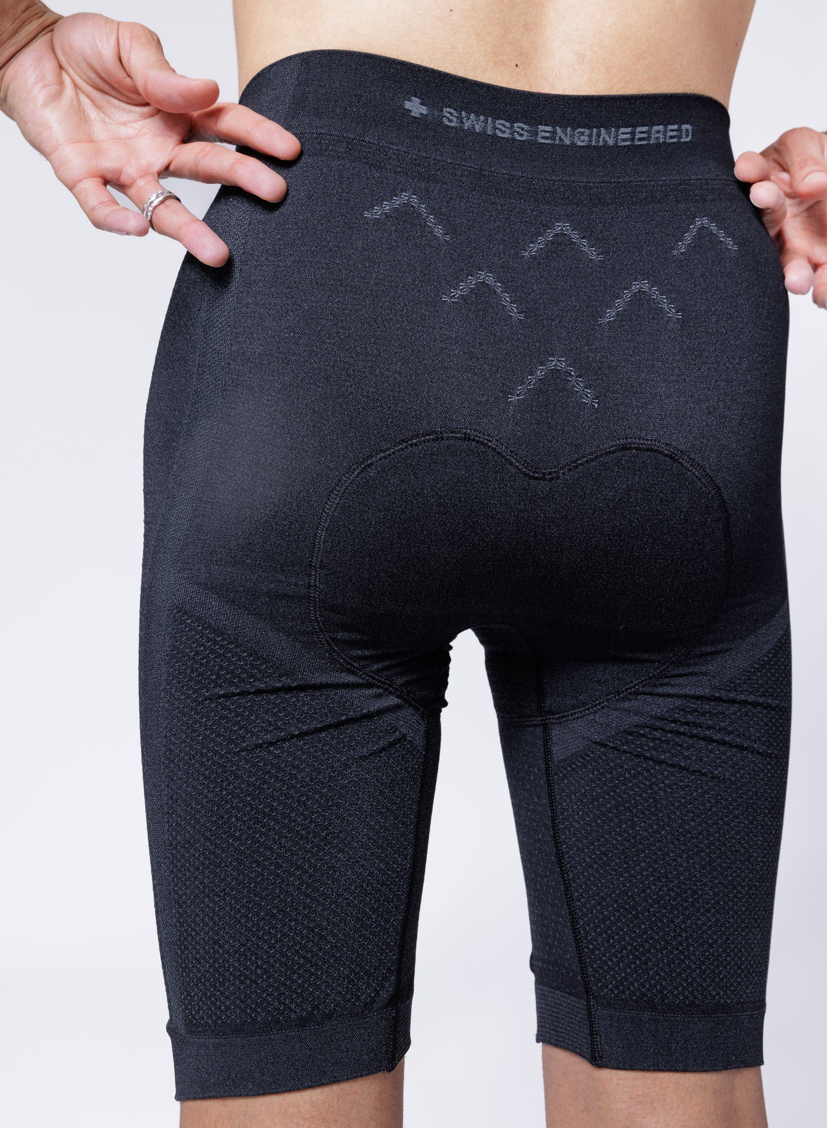 X-Bionic Men XCeed Ride Liner Shorts / X black rhino grey / S