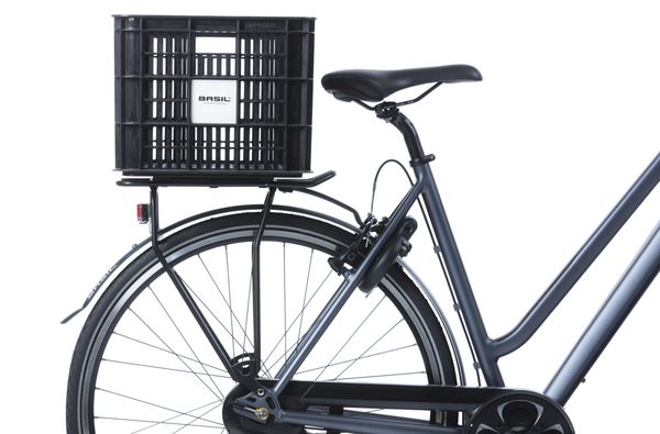 Fahrradkiste Crate / schwarz / 40 l, 49 cm, 38 cm, 26 cm