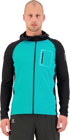 TRAVERSE Herren-Merino-Kapuzenjacke / marina/black / S