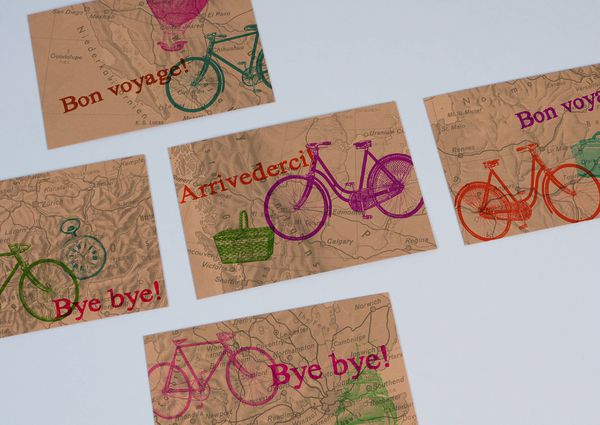 WELTENBUMMLER Postkarte / Grusskarte