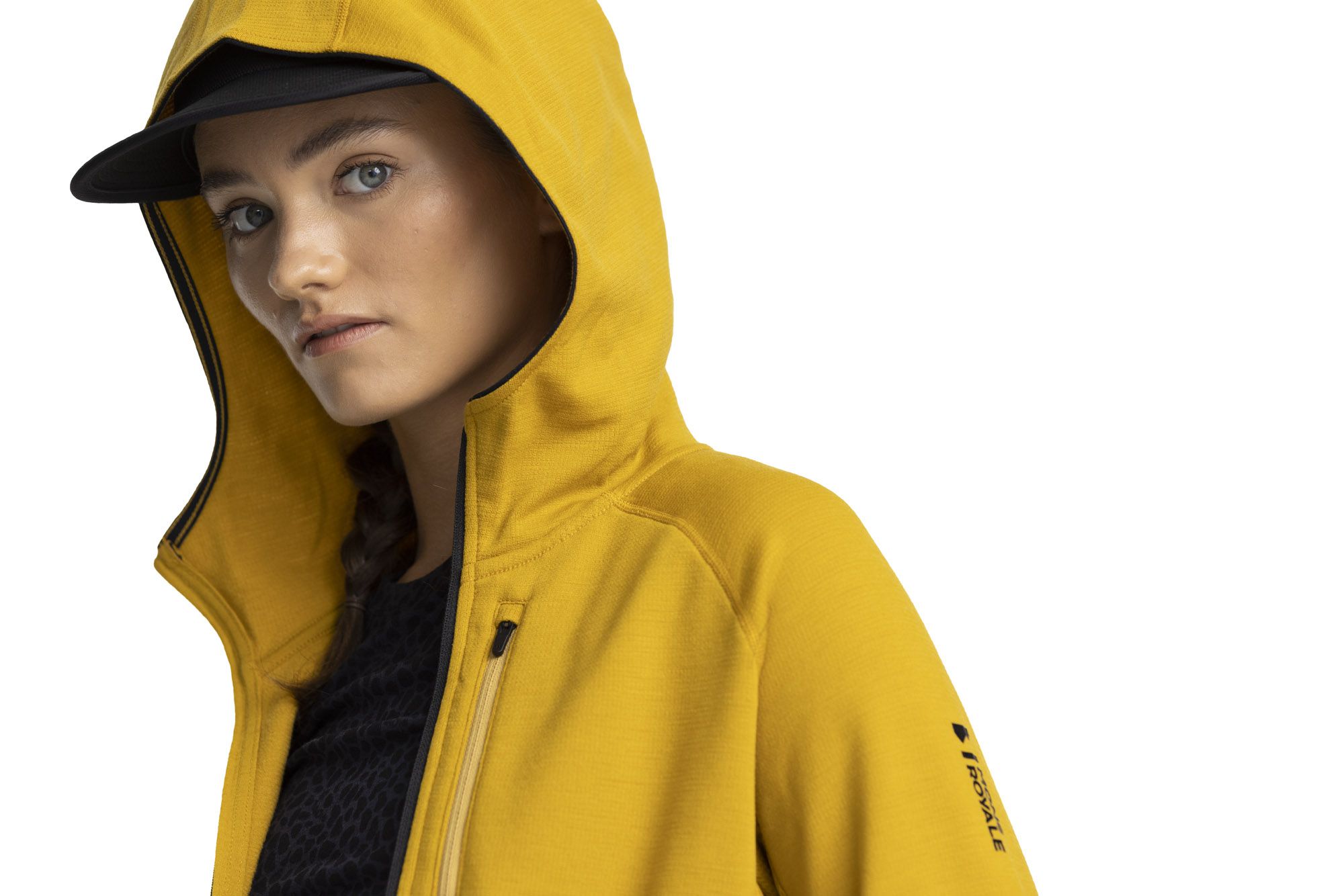 APPROACH Damen-Merino-Kapuzenjacke / turmeric / L