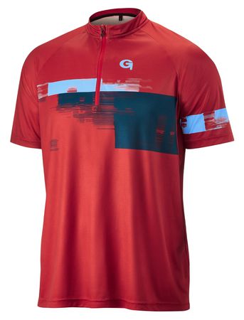 AVISIO Herren-Kurzarmtrikot / chili pepper / S