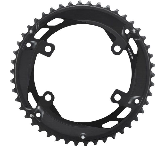 Kettenblatt Cues FC-U6010 Double / schwarz / 46 Zähne