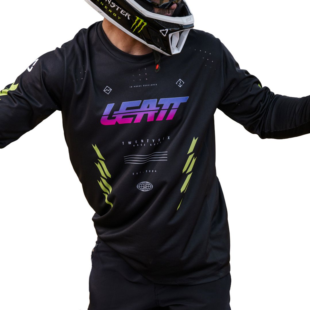 MTB Gravity 4.0 Long Sleeve Jersey / race black / XL