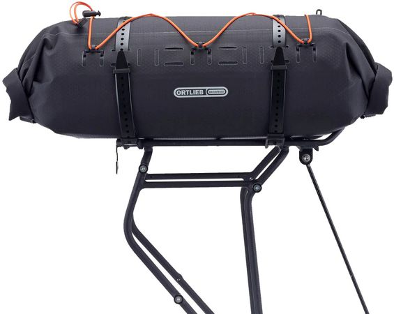 DRY-PACK Packsack mit Gepäckträgerbefestigung / black / 16l
