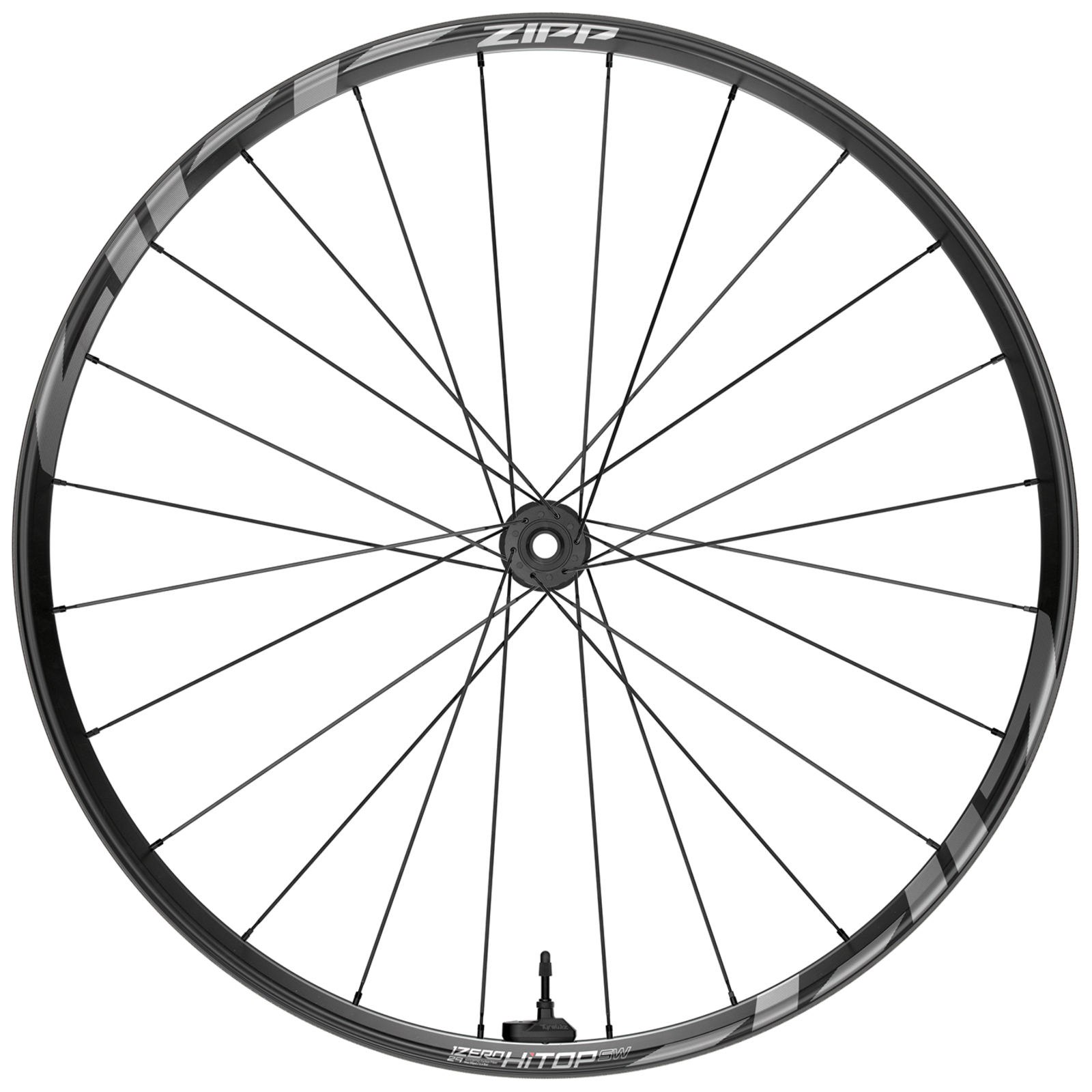 1ZERO HITOP SW TLR Disc CenterLock Front Wheel / black silver/sil