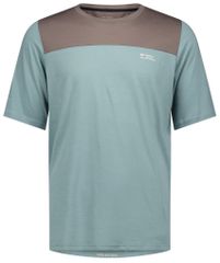 DIVERSION Herren-Merino-Kurzarmshirt / desert sage/iron / L