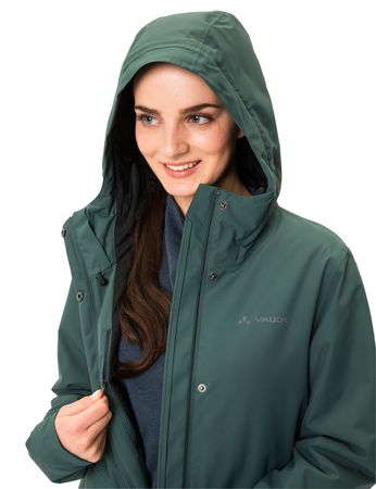 CYCLIST PADDED Damen-Regenparka / dusty forest / 44