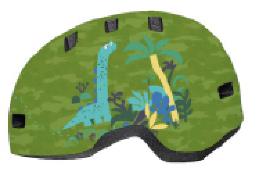 Lil Ripper Helmet / gloss green dino den / XS