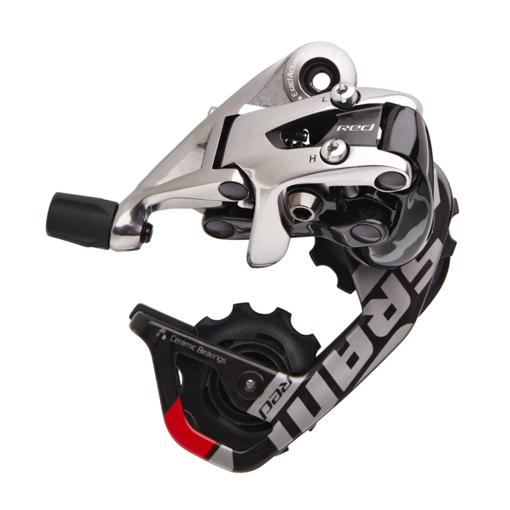 Rear Derailleur Red 10SP medium Cage max 32T / falcon grey / Medium