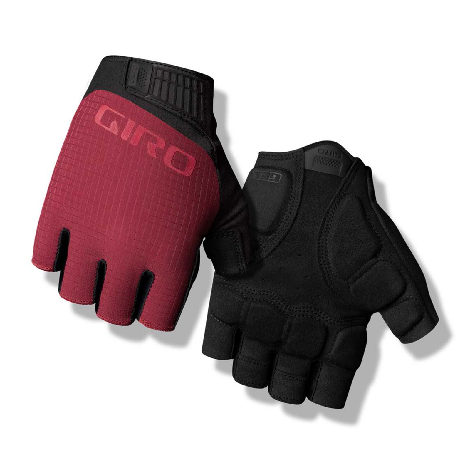 TESSA GEL II Damen-Kurzfingerhandschuhe / dark cherry/raspberry /