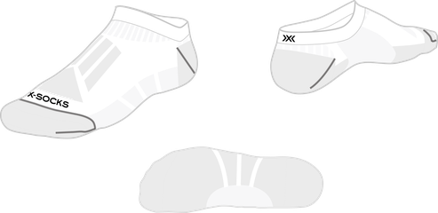 X-Socks Core Sport light low cut / X white X black / 42-44