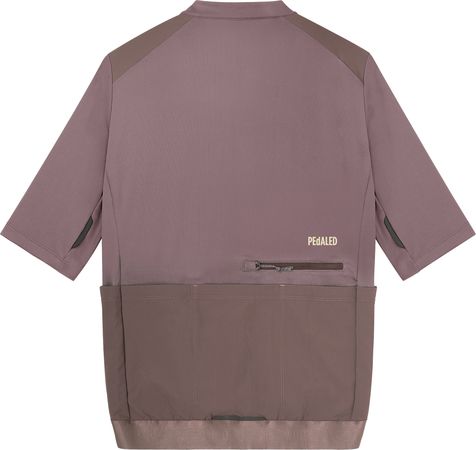 ODYSSEY MERINO Herren-Gravel-Kurzarmtrikot / raisin purple / XL