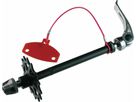 TRANSAXLE Transportachse mit Schnellspanner / silber schwarz / HINTEN
