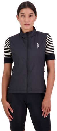 REDWOOD WIND Damen-Merino-Windweste / black / M