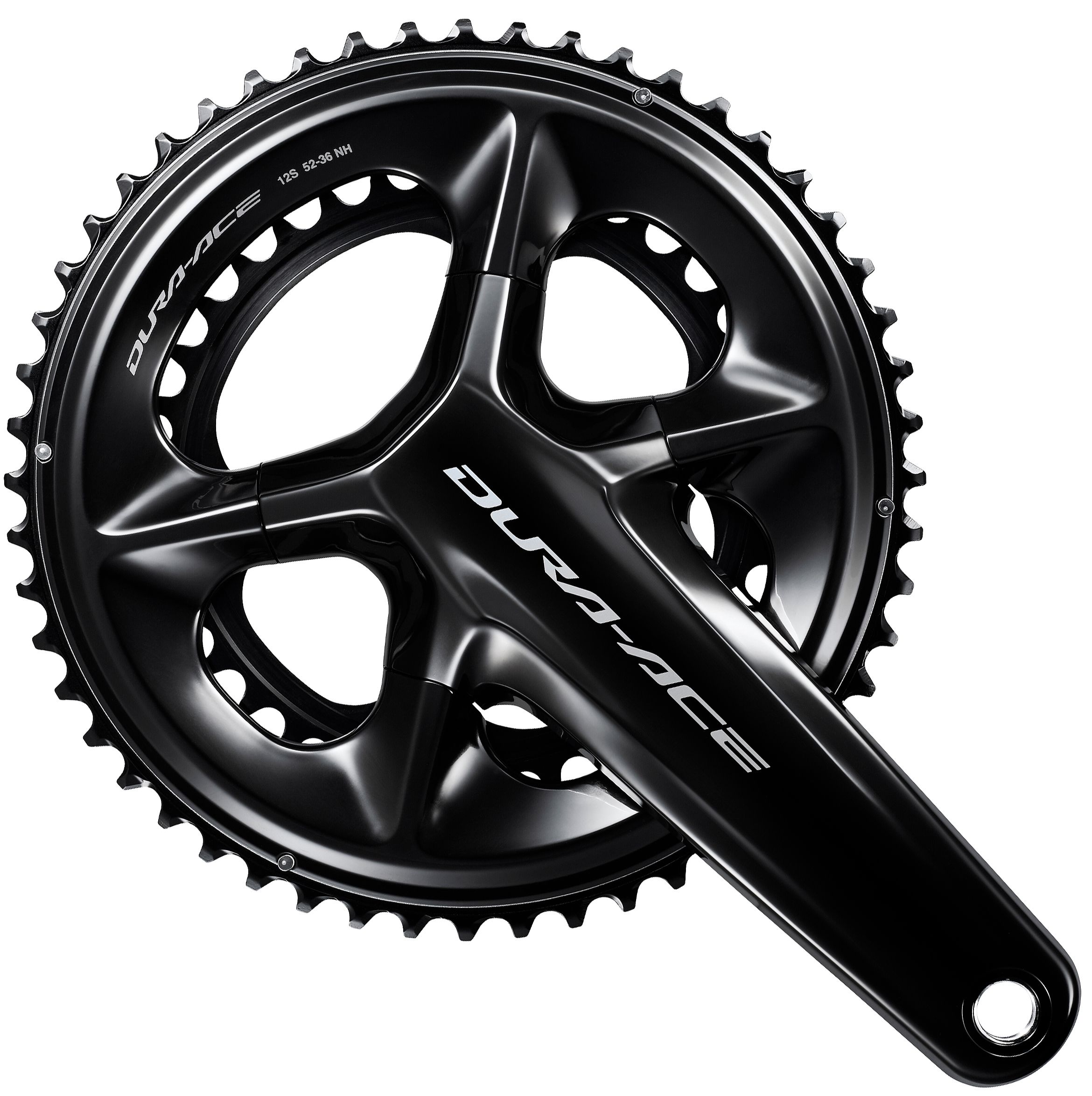 Kettenradgarnitur Dura-Ace FC-R9200 Double / Schwarz / 170 mm, 46x36, Box