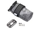 B-RAD TEKLITE ROLL-TOP BAG mit Montageplatte an Bidonhalterösen / grau / 1L