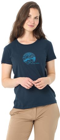 CYCLIST Damen-Kurzarmshirt / dark sea/dark sea / 34
