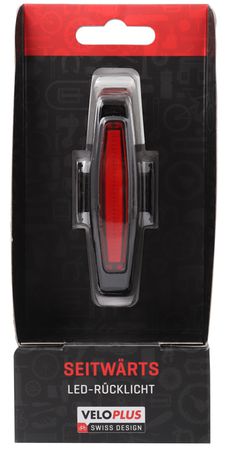 SEITWÄRTS Rücklicht / schwarz / 50 Lumen, micro USB