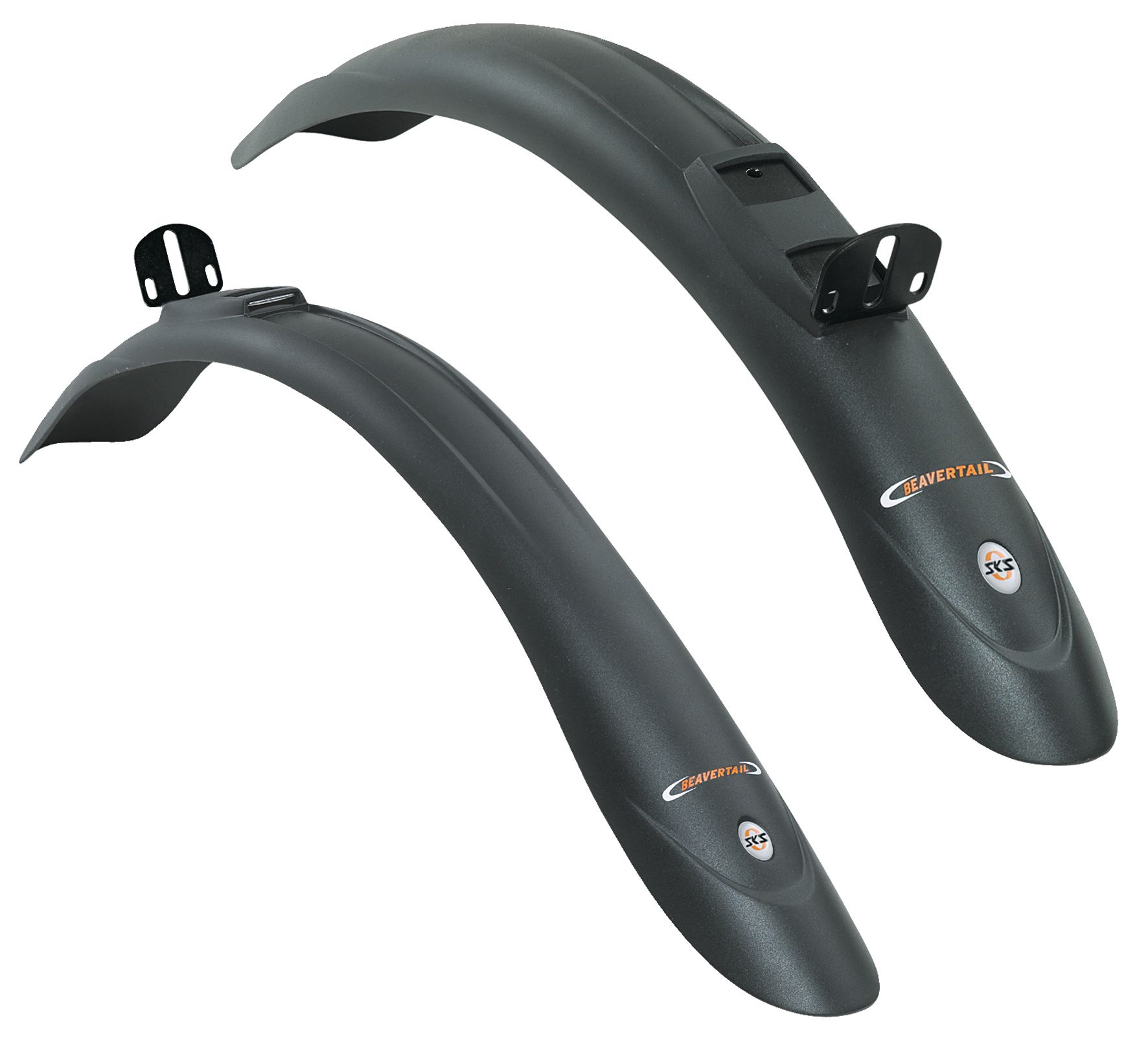 Steckschutzblechgarnitur Beavertail 26-28 schwarz / schwarz