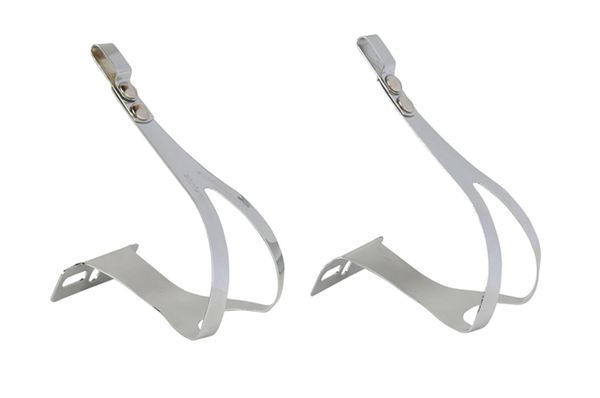 CHRISTOPHE Retro-Pedalbügel / silber / S-M